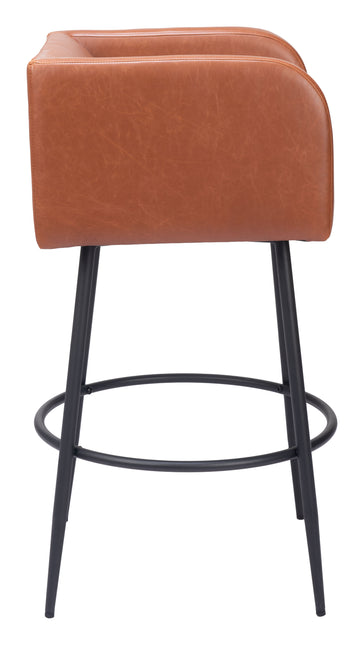 Horbat Barstool (Set of 2) Brown Barstools TriadCommerceInc   