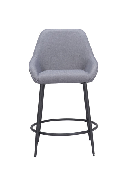 Vila Counter Stool (Set of 2) Gray Counter Stools TriadCommerceInc   
