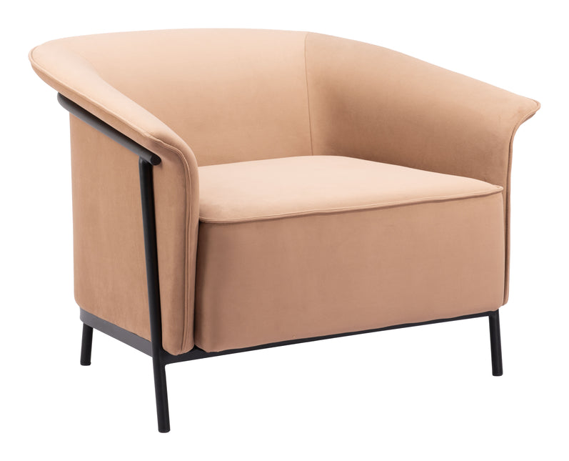 Burry Accent Chair Tan Chairs TriadCommerceInc Default Title