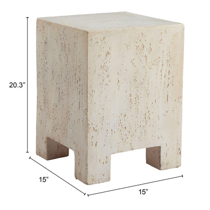 Kitara Side Table Beige Side Tables TriadCommerceInc   