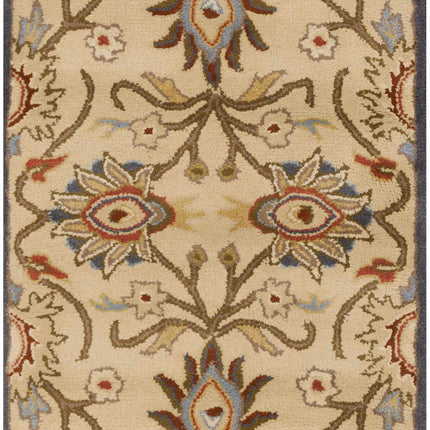 Caesar 1116 Hand Tufted Beige & Rust Wool Rug Rugs TriadCommerceInc 2'6" x 8' Runner