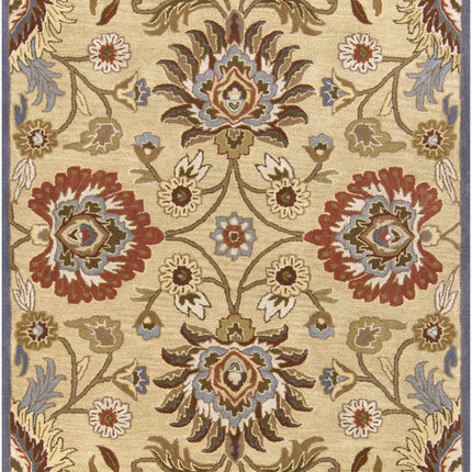 Caesar 1116 Hand Tufted Beige & Rust Wool Rug Rugs TriadCommerceInc 5' x 8' Rectangle