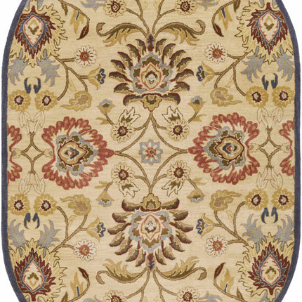 Caesar 1116 Hand Tufted Beige & Rust Wool Rug Rugs TriadCommerceInc