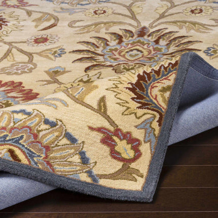 Caesar 1116 Hand Tufted Beige & Rust Wool Rug Rugs TriadCommerceInc