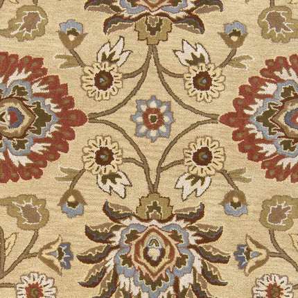 Caesar 1116 Hand Tufted Beige & Rust Wool Rug Rugs TriadCommerceInc