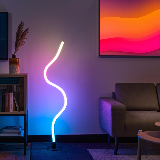 RGBW Bendable & Flexible Minimalist Floor Lamp Floor Lamps TriadCommerceInc