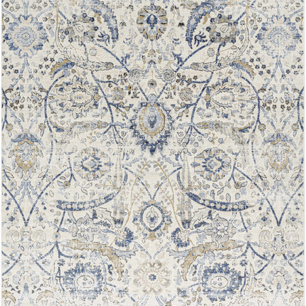 Georgiana Blue & Beige Oushak Rug Rugs TriadCommerceInc 7'10" x 10'2" Rectangle