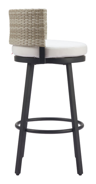 Midnight Wave Barstool White Seating TriadCommerceInc   