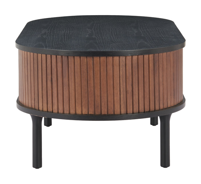 Koriana Coffee Table Black & Walnut Coffee Tables TriadCommerceInc   
