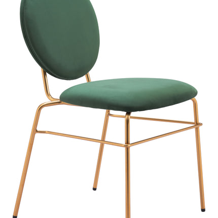 Odessa Dining Chair (Set of 2) Green & Gold Chairs TriadCommerceInc   