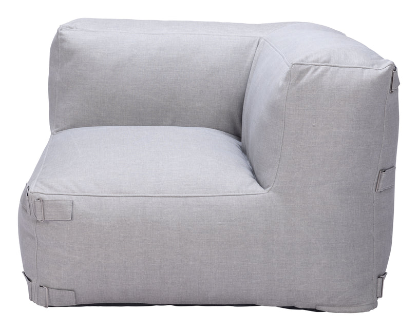 Luanda Corner Chair Gray Seating TriadCommerceInc   