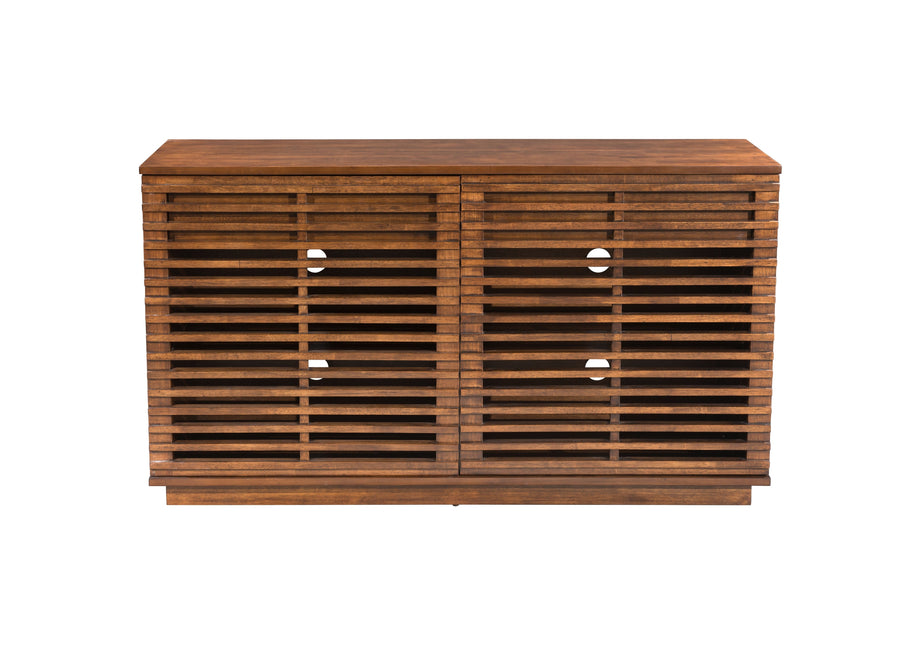 Linea Credenza Walnut Storage TriadCommerceInc   