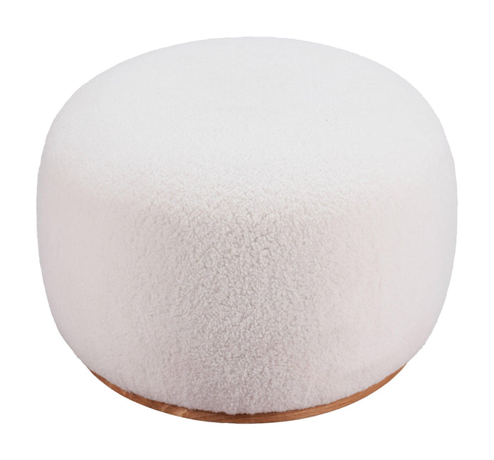 Amber Ottoman Cream Ottomans TriadCommerceInc   