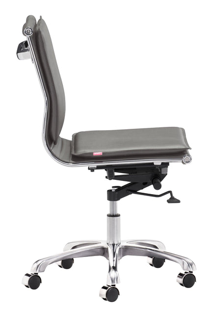 Lider Plus Armless Office Chair Gray Chairs TriadCommerceInc   