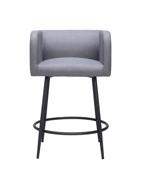 Horbat Counter Stool (Set of 2) Gray Counter Stools TriadCommerceInc   