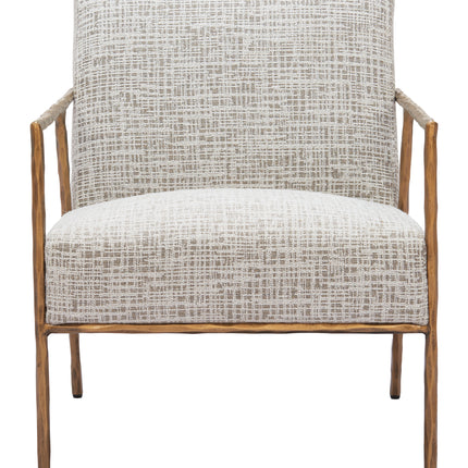 Norrebro Accent Chair Beige Frost Chairs TriadCommerceInc   