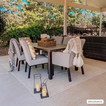 Beige Braided Faux Jute Rug Rugs TriadCommerceInc