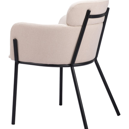 Bremor Dining Chair (Set of 2) Beige Chairs TriadCommerceInc   