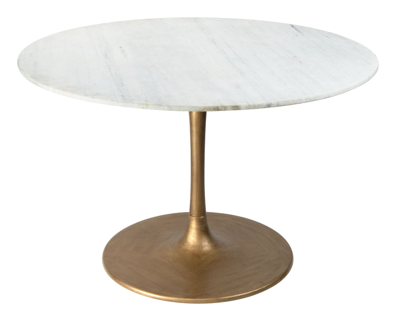 Ithaca Dining Table White & Gold Tables TriadCommerceInc Default Title  