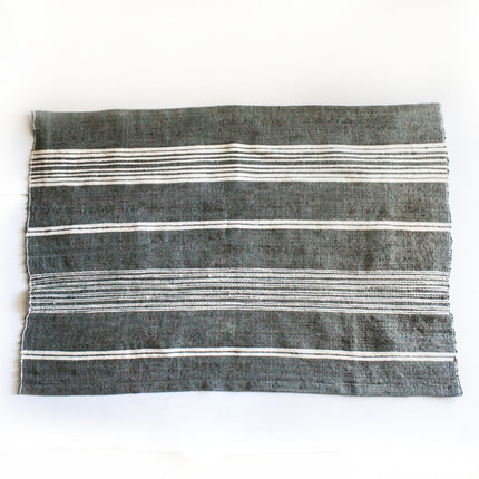 Aden Cotton Bath Mat Bath Mats & Rugs TriadCommerceInc Grey with Natural