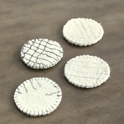 Fine Line Felt Coasters Set of 4 Décor Collection TriadCommerceInc