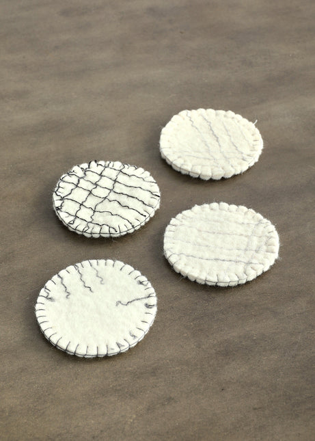 Fine Line Felt Coasters Set of 4 Décor Collection TriadCommerceInc