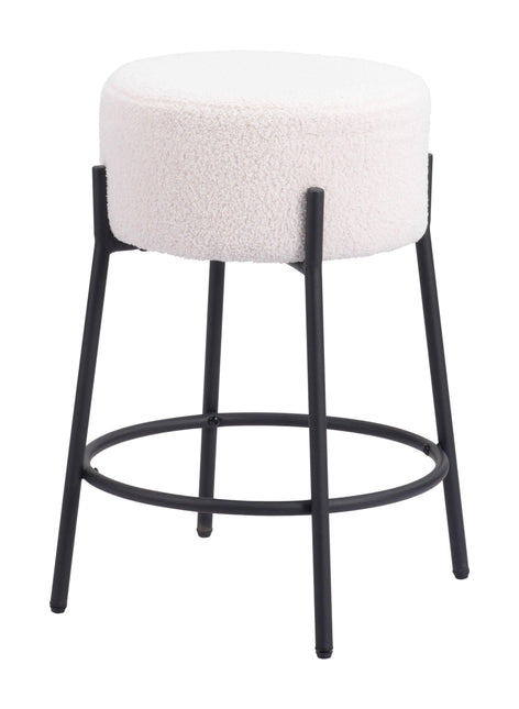 Blanche Counter Stool (Set of 2) Ivory Counter Stools TriadCommerceInc Default Title  