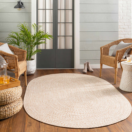 Cream Braided Faux Jute Rug Rugs TriadCommerceInc