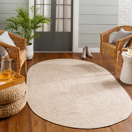 Cream Braided Faux Jute Rug Rugs TriadCommerceInc