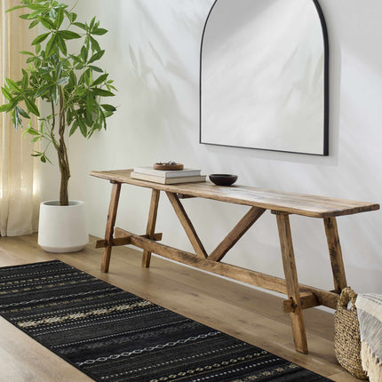 Fogertown Black Western Rug Rugs TriadCommerceInc