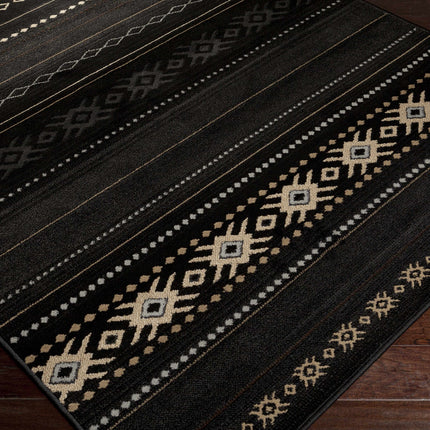 Fogertown Black Western Rug Rugs TriadCommerceInc