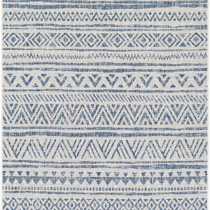 Novato Navy All Over Pattern Performance Rug Rugs TriadCommerceInc 5'3" x 7'7" Rectangle