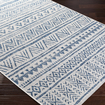 Novato Navy All Over Pattern Performance Rug Rugs TriadCommerceInc