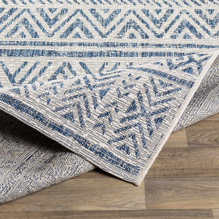 Novato Navy All Over Pattern Performance Rug Rugs TriadCommerceInc