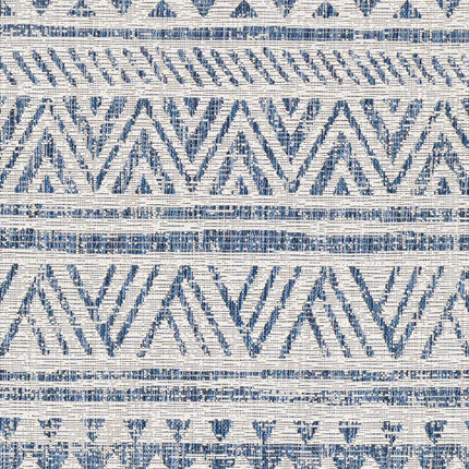 Novato Navy All Over Pattern Performance Rug Rugs TriadCommerceInc