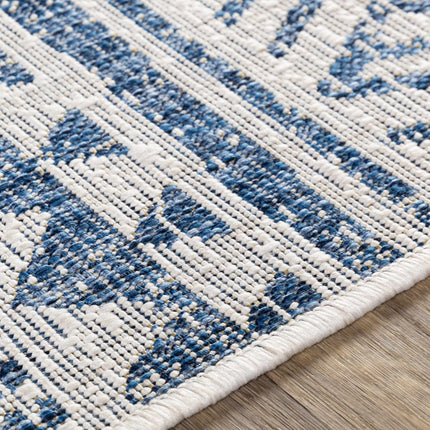 Novato Navy All Over Pattern Performance Rug Rugs TriadCommerceInc