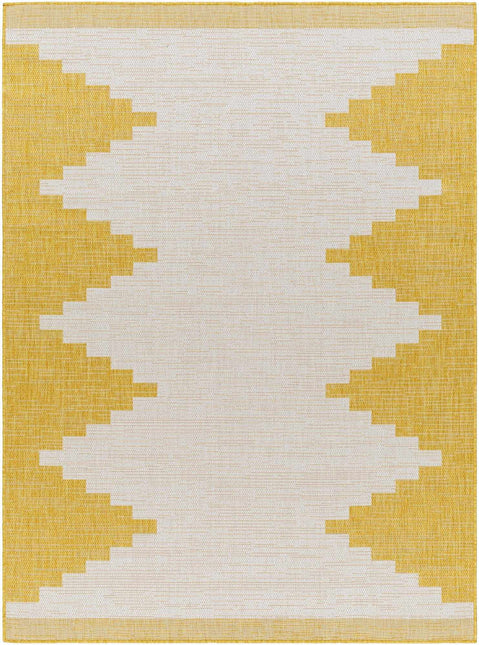 Djugun Yellow Outdoor Rug Rugs TriadCommerceInc