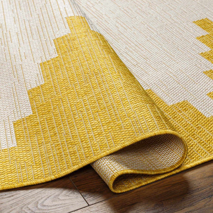 Djugun Yellow Outdoor Rug Rugs TriadCommerceInc
