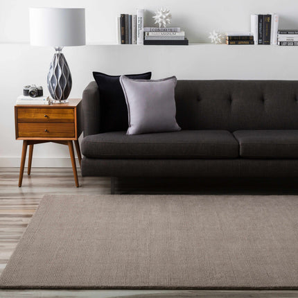Brockton Solid Wool Gray Area Rug Rugs TriadCommerceInc