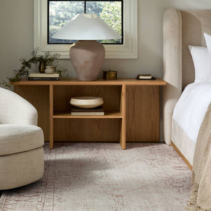 Camden Ford Traditional White/Brown Table Lamp - Galey Alix x Livabliss Lighting TriadCommerceInc