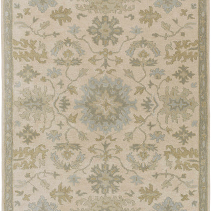 Hazen 1197 Hand Tufted Light Beige Wool Rug Rugs TriadCommerceInc 5' x 8' Rectangle