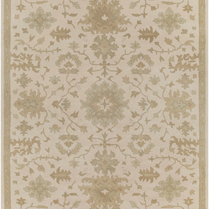Hazen 1197 Hand Tufted Light Beige Wool Rug Rugs TriadCommerceInc 7'6" x 9'6" Rectangle