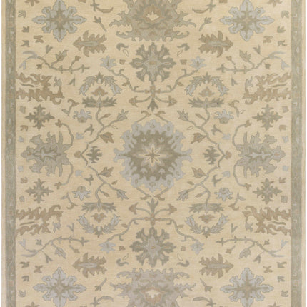 Hazen 1197 Hand Tufted Light Beige Wool Rug Rugs TriadCommerceInc 8' x 11' Rectangle