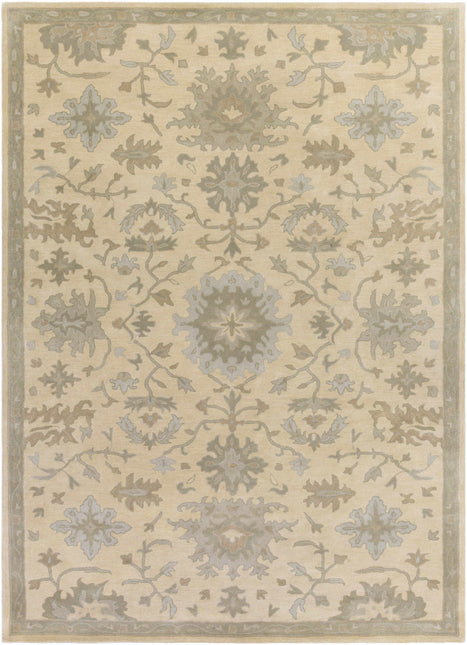 Hazen 1197 Hand Tufted Light Beige Wool Rug Rugs TriadCommerceInc 8' x 11' Rectangle
