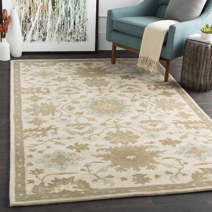 Hazen 1197 Hand Tufted Light Beige Wool Rug Rugs TriadCommerceInc