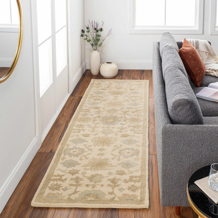 Hazen 1197 Hand Tufted Light Beige Wool Rug Rugs TriadCommerceInc