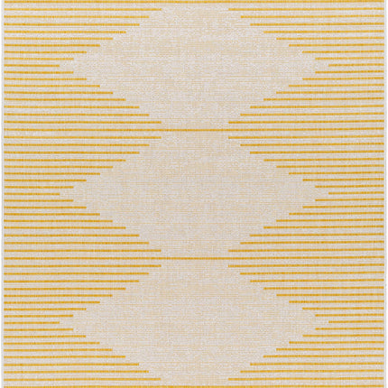 Stephan Yellow Outdoor Rug Rugs TriadCommerceInc 5'3" x 7'7" Rectangle