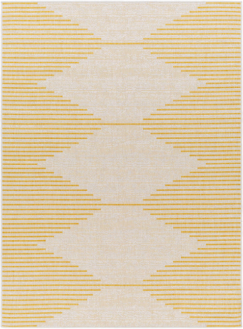 Stephan Yellow Outdoor Rug Rugs TriadCommerceInc 5'3" x 7'7" Rectangle