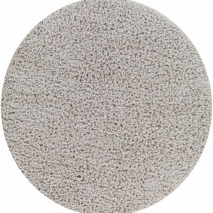 Siari Solid Medium Gray Shag Rug Rugs TriadCommerceInc 6'7" Round