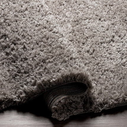 Siari Solid Medium Gray Shag Rug Rugs TriadCommerceInc